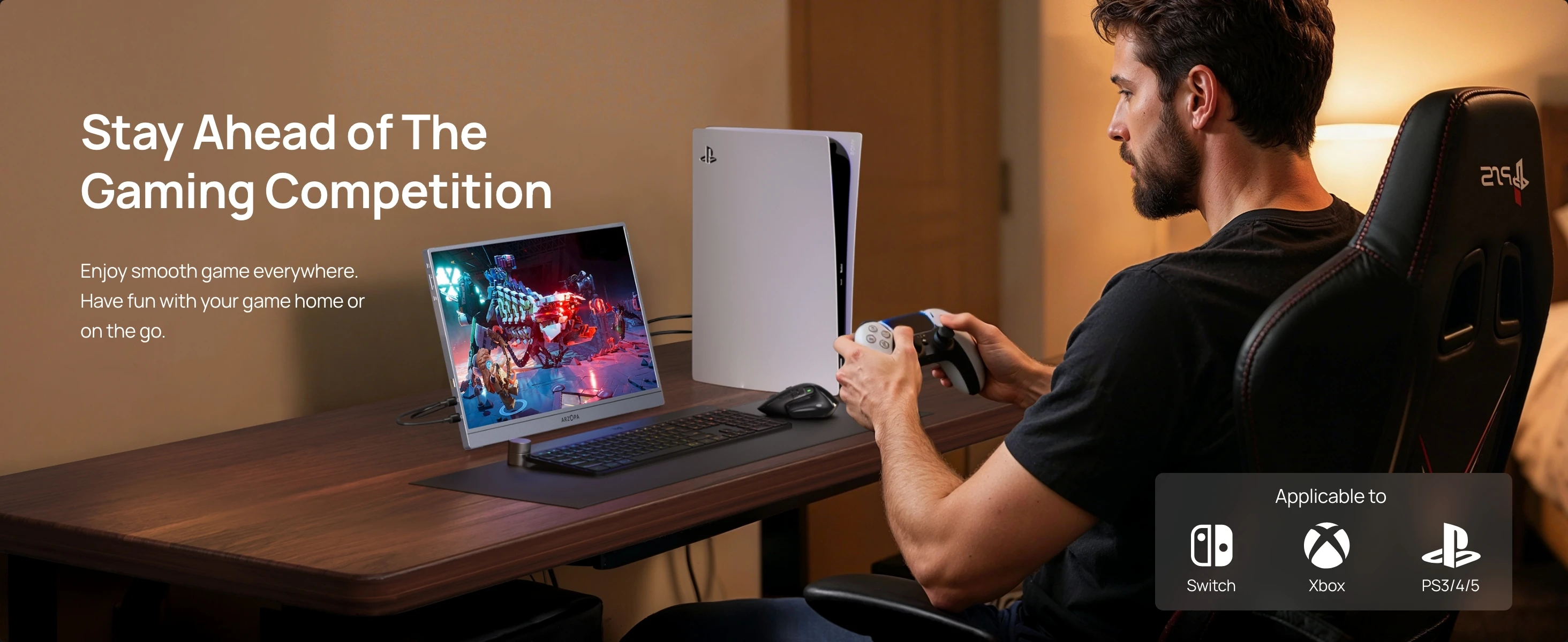 【Monitor+Bag】ARZOPA 16.1 inches Grey Portable Monitor,144 hz,100%s RGB,1080P FHD External Second Screen IPS Screen,Z1FC Grey