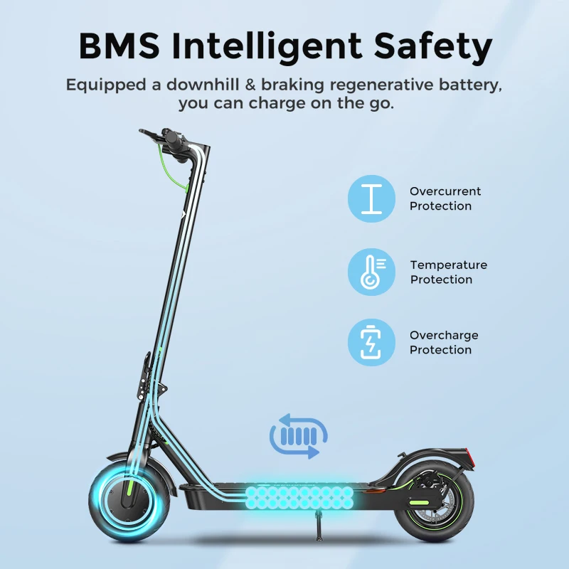Isinwheel S9 Pro adult E-scooter, 350W motor, 36V 7.5Ah, folding Escooter, 8.5-inch tires, urban Electric scooter