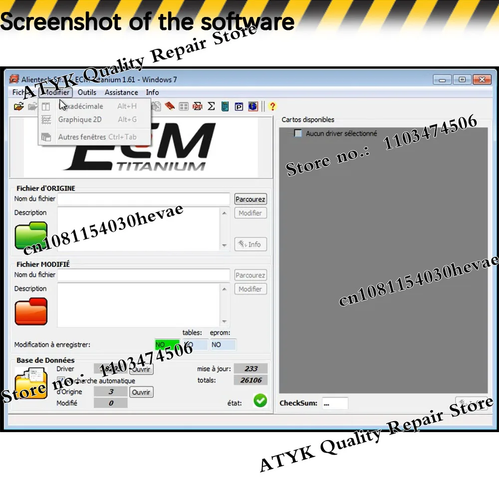 ECM Titanium 1.61 VM Win Diagnostic for Car Auto Tuning Repair Program With 26000 + Driver ECM 18259+ Drivers ECU Tool Software