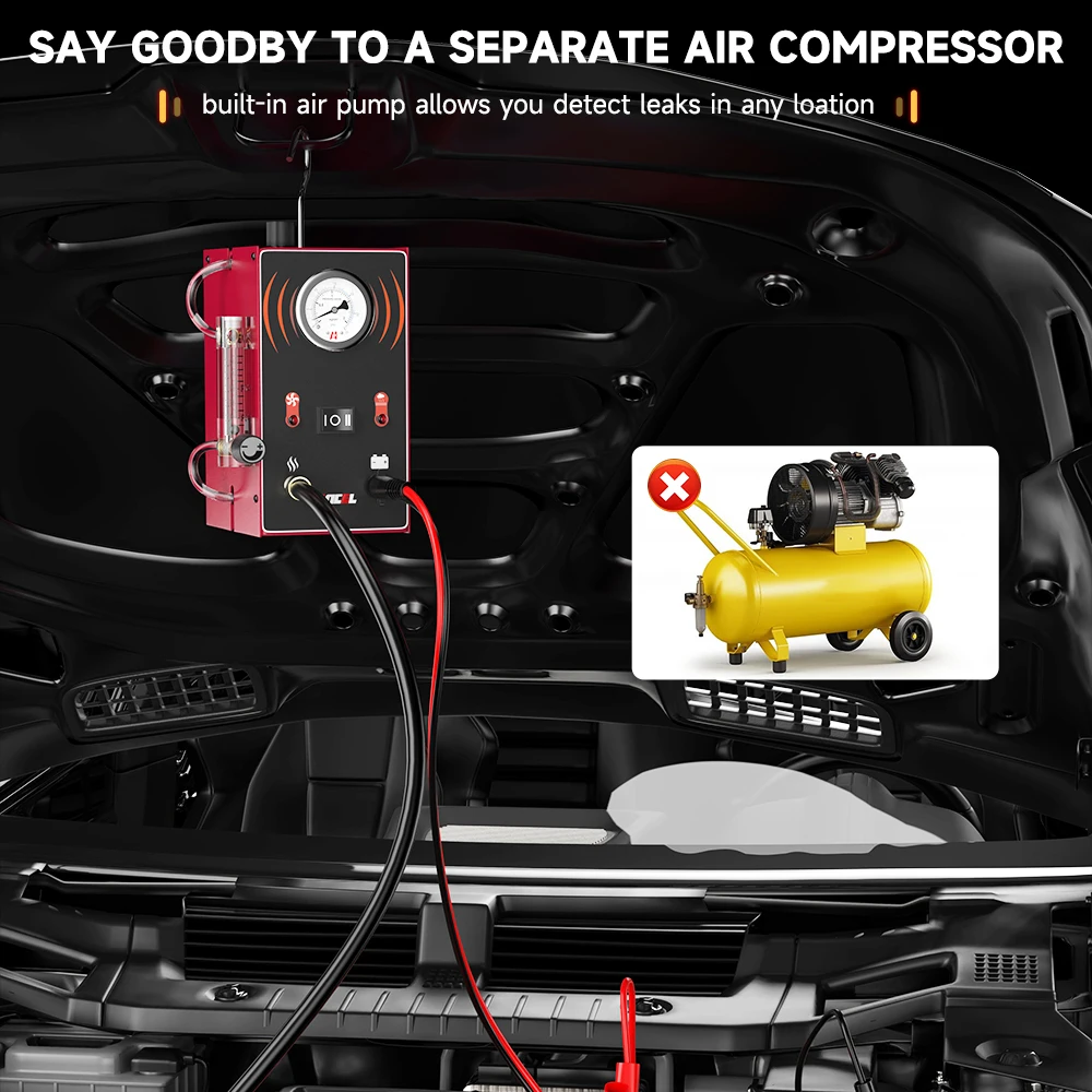 ANCEL S300 Smoke Generator for Cars 12V Car Smoke Leak Detector with Pump EVAP Pipe Leak Locator Smoke Generator Diagnostic Tool