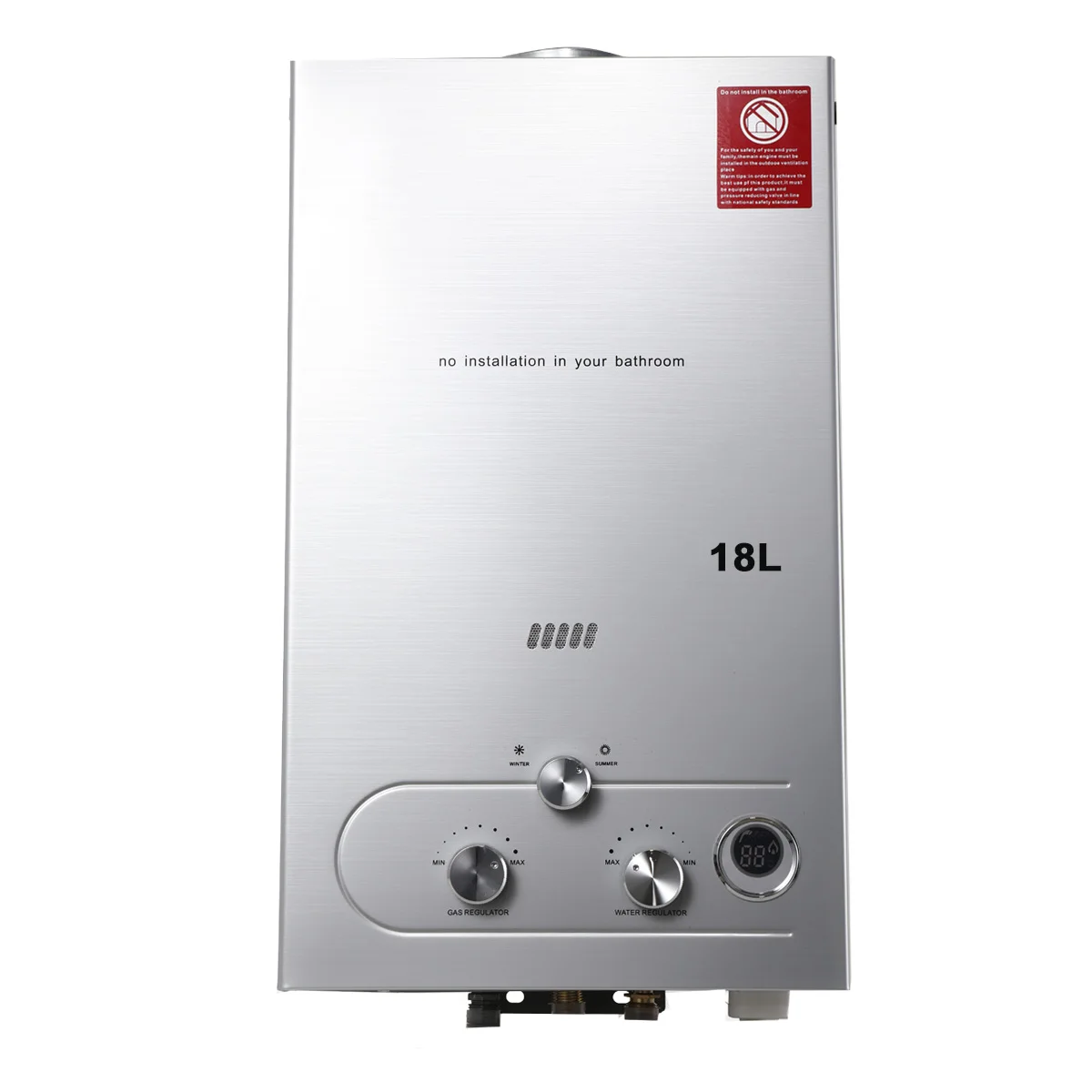 Hot Water Heater Instant Gas Water Heater Propane Gas Boilerr 6-18L Home Appliance Heaters Outdoor Camping With Shower Head Kit