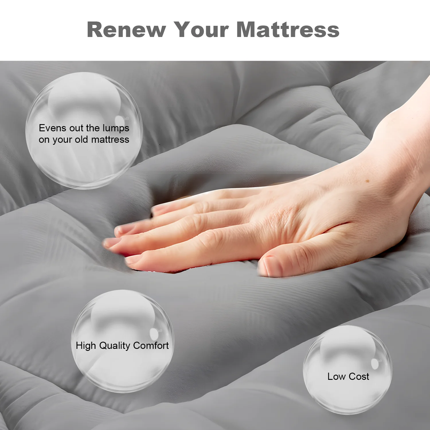 [UK STOCK] Thickened Mattress 90*200cm-150*200cm Thickened Cushion Home Tatami Dormitory Single Dormitory Bed Carpet
