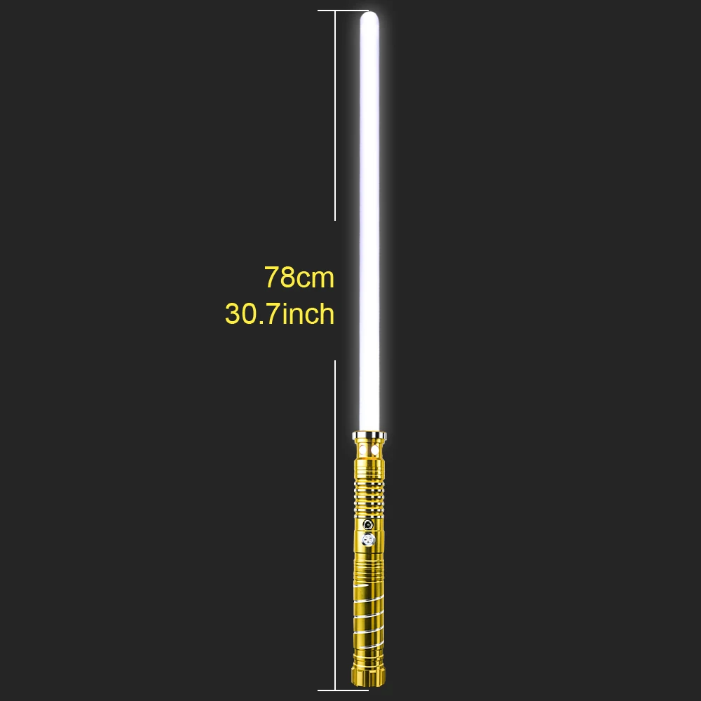 Light Up Saber Metal Sword RGB 16 Colors, 2 In 1 Light Sword Toy With Vibration Beat Sound And Breathing Laser Sword Toy LED