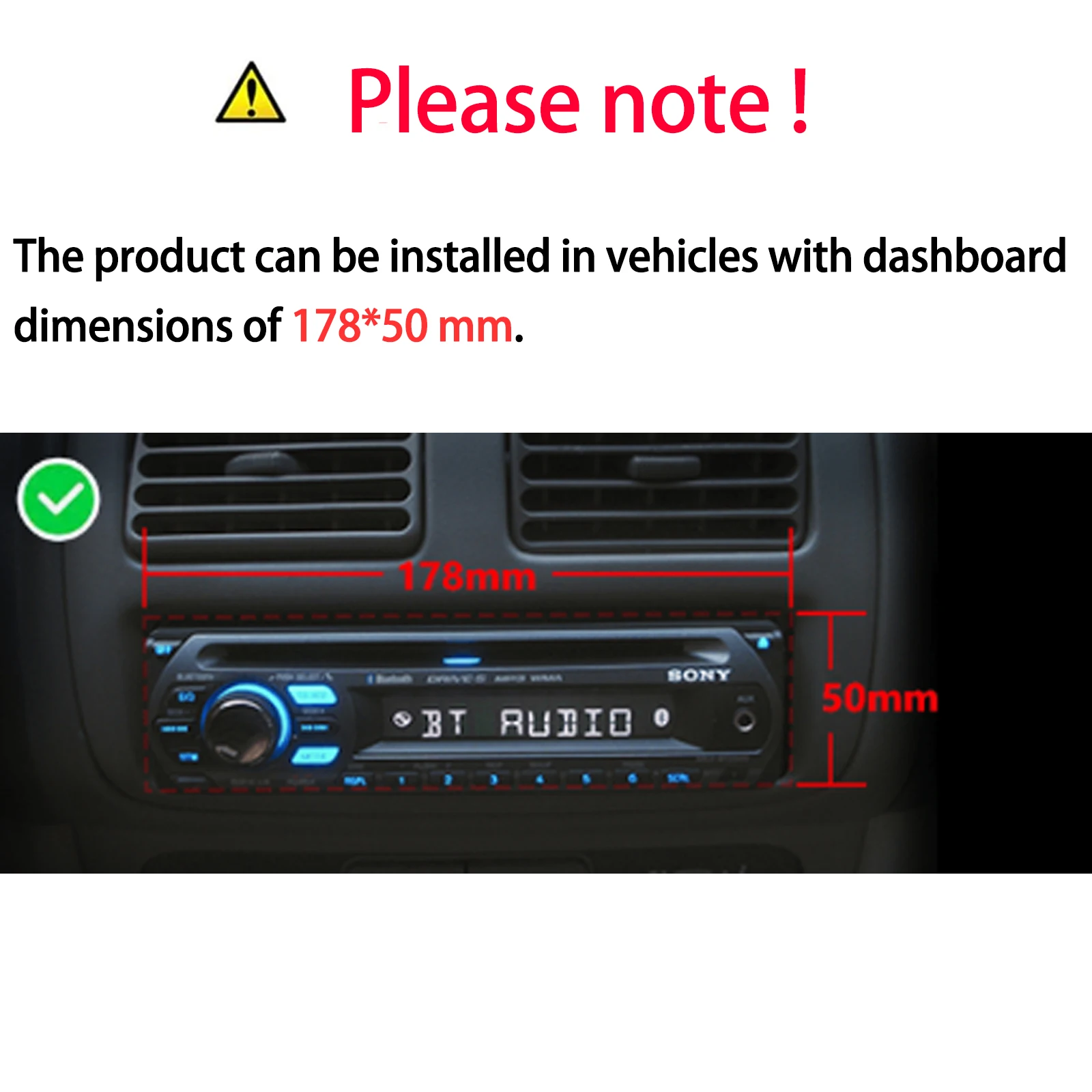 ESSGOO Single 1 Din Universal MP3 FM Player Car Stereo Radio Bluetooth 6.0 Handsfree USB/AUX with DAB+ 7 color Remote Control