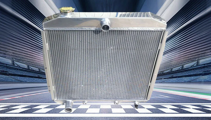 FOR FORD PICKUP F350 F250 F100 FORD Engine Aluminum radiator + fan 1953 1954 1955 1956 53 54 55 56