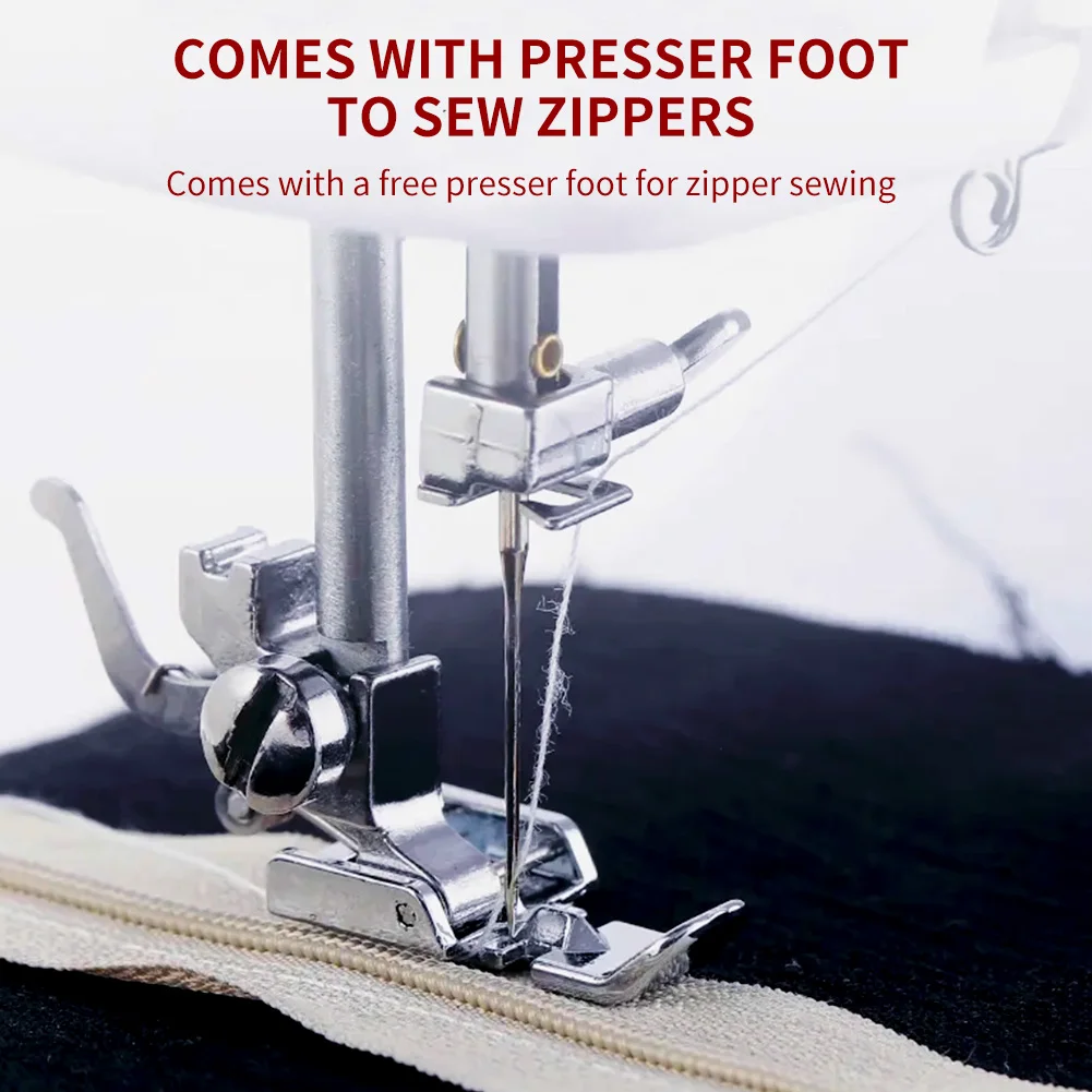 728 Household Mini Sewing Machine Electric 14 Stitches Sewing Machine with Extension Table Multifunctional Design UK