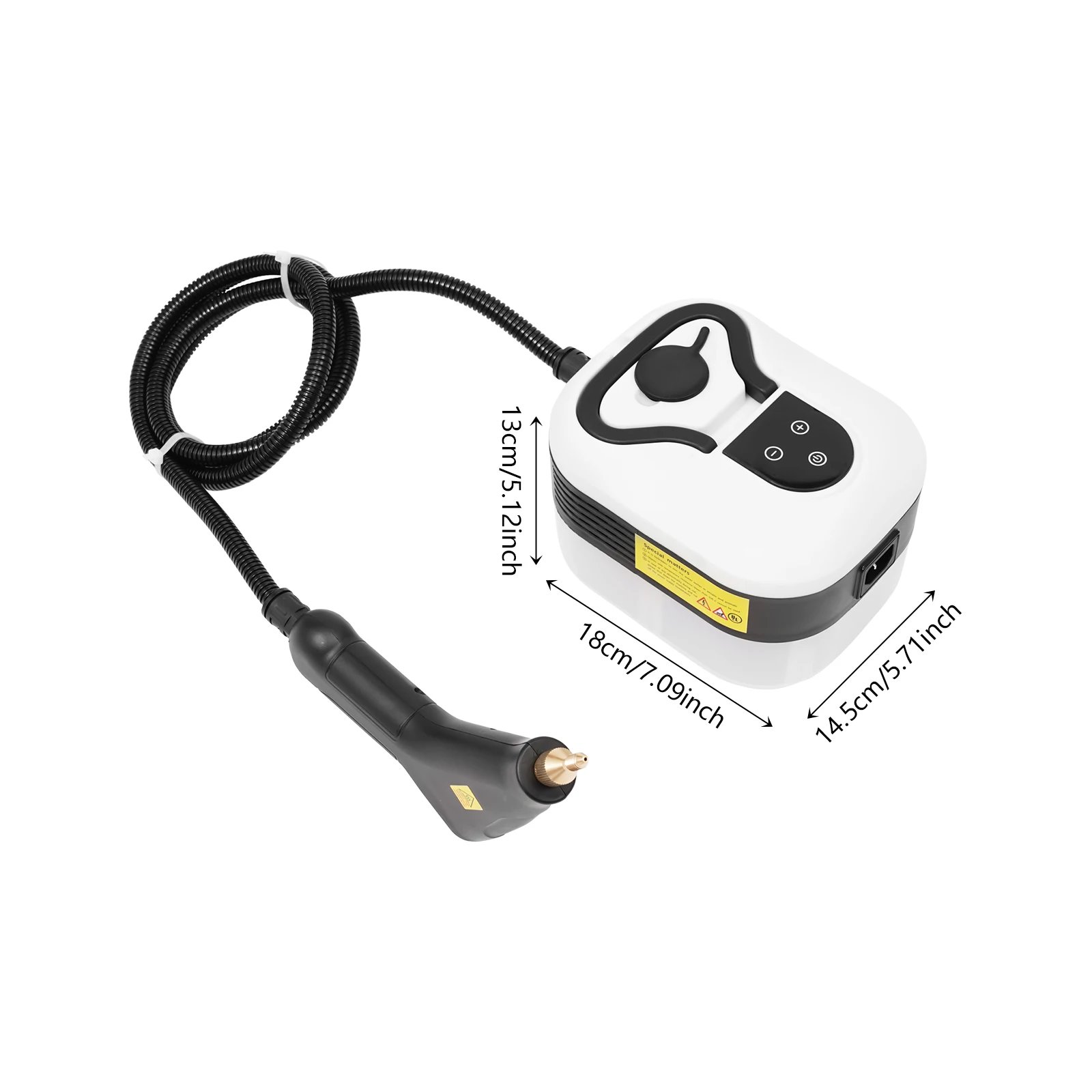 1500W 3Bar Steam Cleaner, 208°F High-Temperature Cleaning, 6-Settings Steam Control, 6.56ft Hose & Detachable Brushes