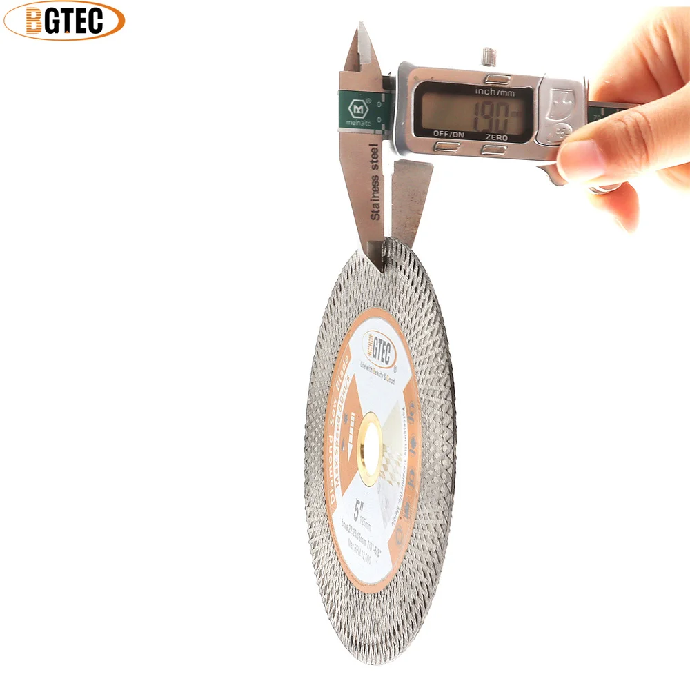 BGTEC Dia125mm Diamond Saw Blade Double-sided X Mesh 1pc 5inch Tile Ceramic Marble Stone Granite Quartz Cutting Grinding Disc