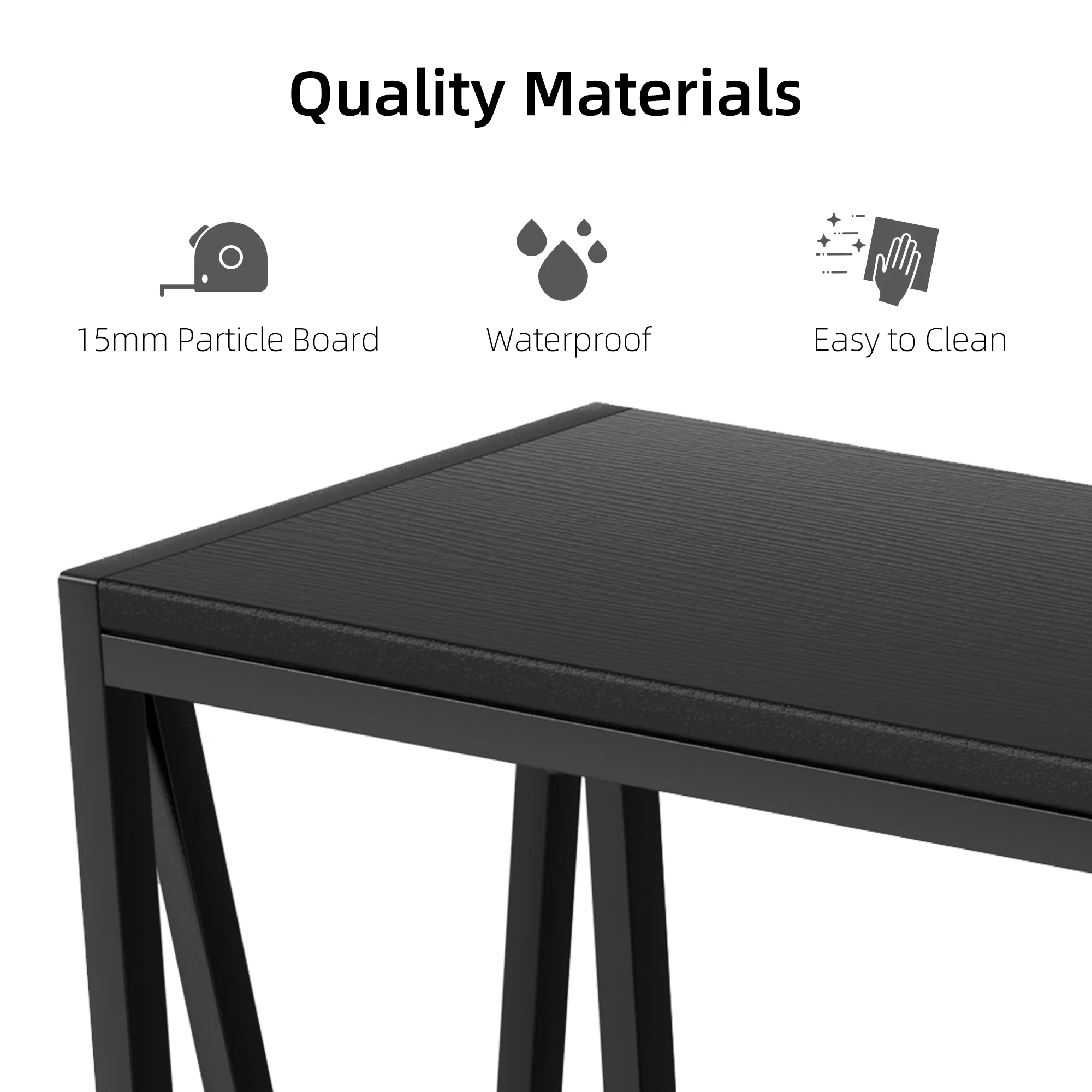 2-Tier Console Table with Storage Narrow Sofa Table with V Design 110cm Industrial Corridor Table for Hallway Entryway Foyer
