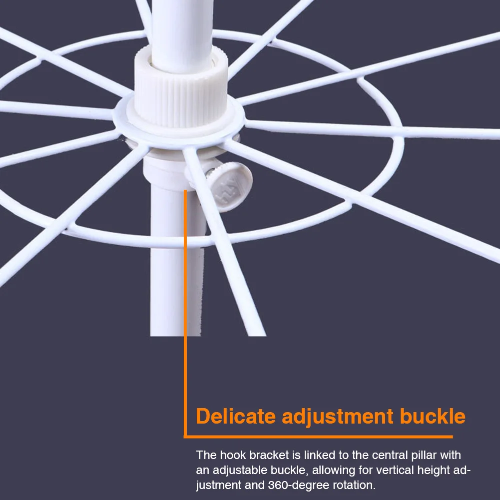 6 Tier Rotating Display Stand with Height Adjustable Retail Display Rack Rotating Display Rack for Hat Sock Underwear Snack