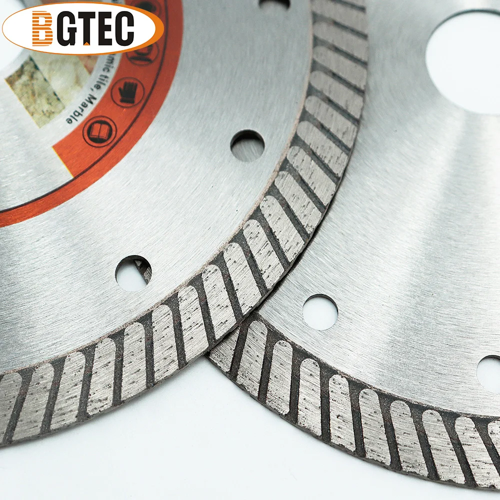 BGTEC 1pc 6inch Superthin Diamond Cutting Disc Turbo Saw Blade Ceramic Tile Granite Marble Quartz Stone 150mm Dry Cutting Plate