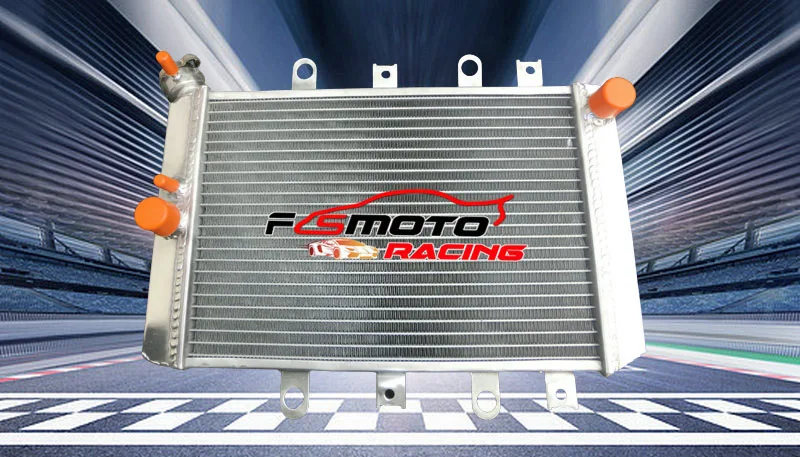 Aluminum Radiator + Fan For 2007-2011 2008 2009 2010 YAMAHA GRIZZLY YFM