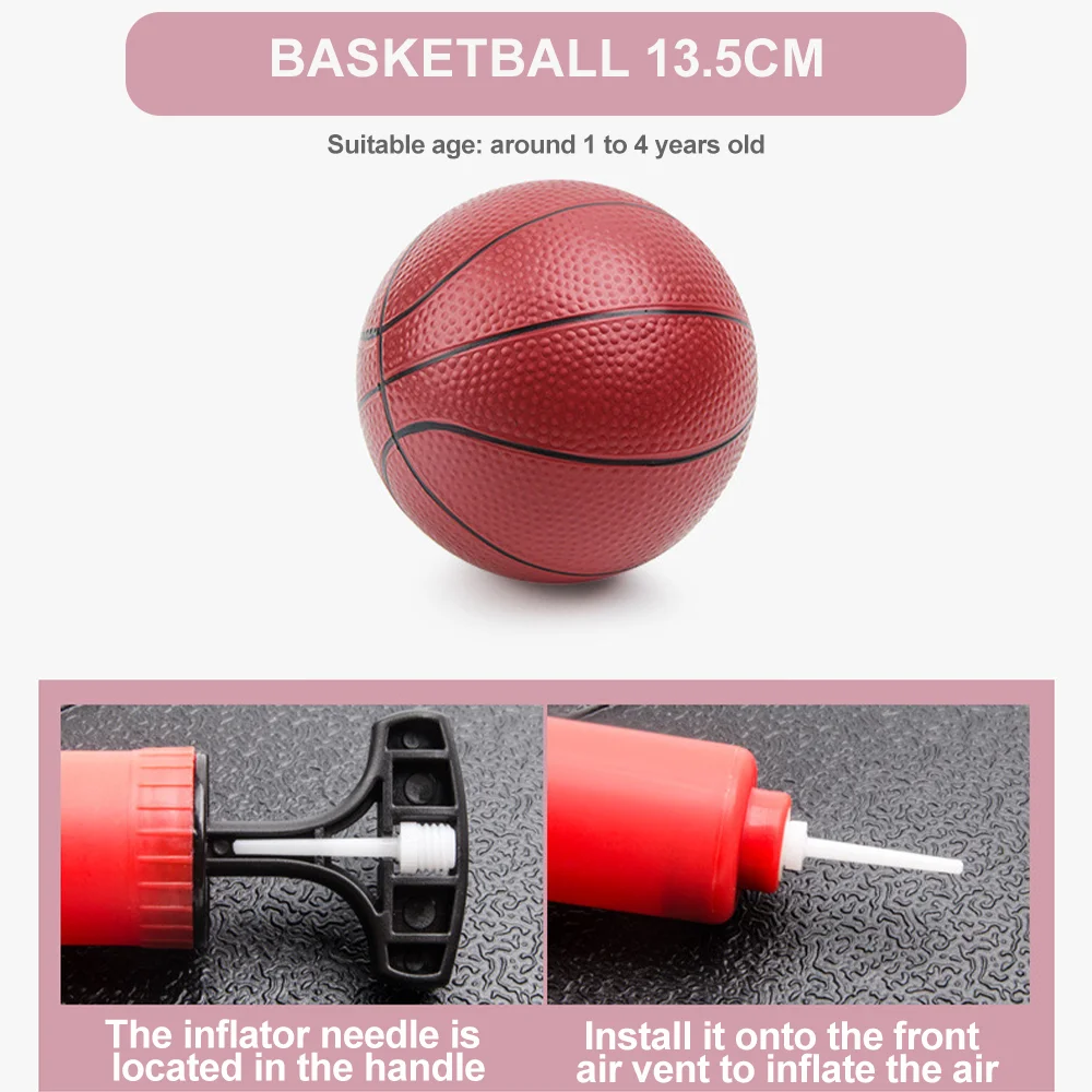 Adjustable Basketball Hoop 3-Level Height Adjustable with Ball & Pump Stable Water/Sand Filled Base Easy Assembly Outdoor Sports Toy for Kids Boys Girls