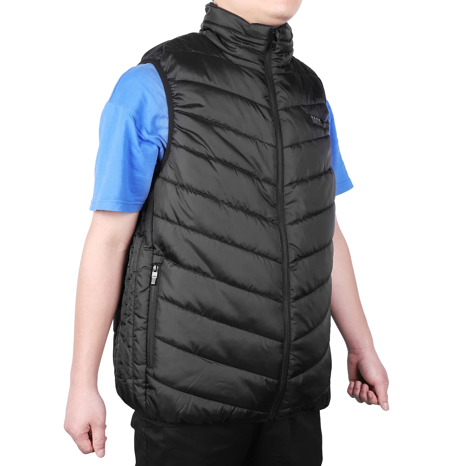 21 Area Heated Vest Thermal Warm Waistcoat Electric Heating Jacket (Black 4XL)