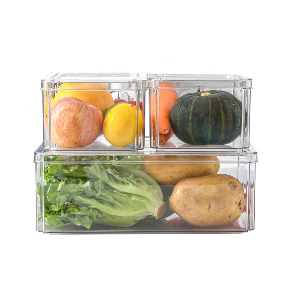 【Breeins】Set of 3 Transparent Food Storage Containers