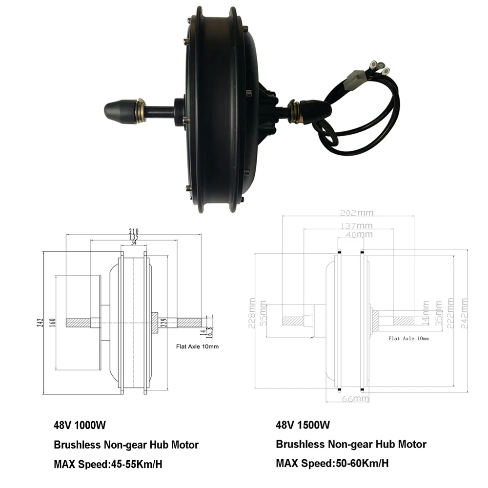 CSC UK Stock Electric Bike Conversion Kit 48V 1500W Built-in Controller Waterproof connector Hub Motor 27.5in 29in Rear Wheels