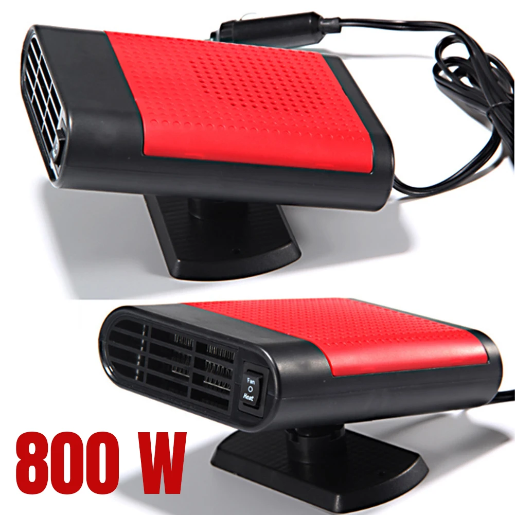 800W Car Heater 12V Electric Cooling Heating Fan Electric Heater Fan Windshield Defogging Demister Defroster Car supplies