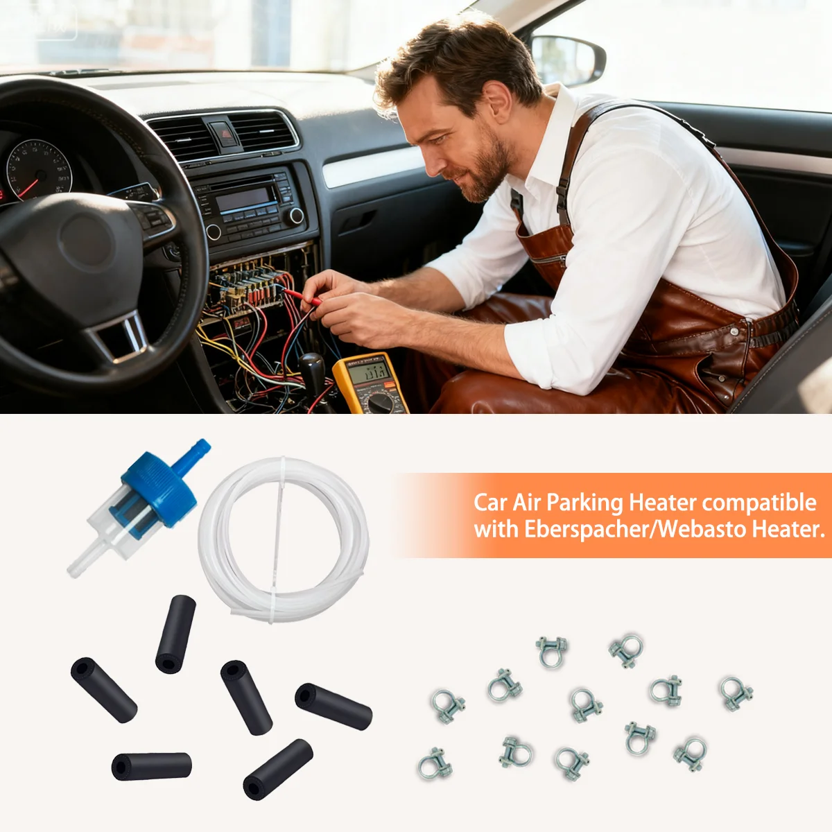 1 Set Parking Heater Oil Extractor Fuel Tank Oil Suction Pipe Pick Up Hose Kit For Webasto Eberspacher Diesel Heater