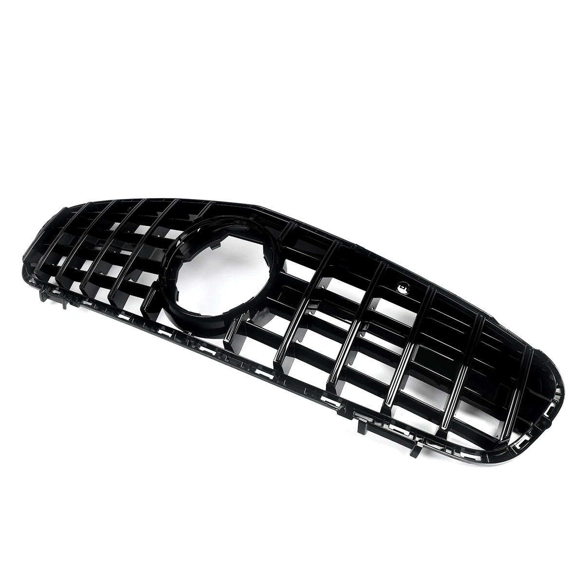 For Benz R231 SL550 SL450 Convertible GT GTR Grille Grill Gloss Black 2017-2020