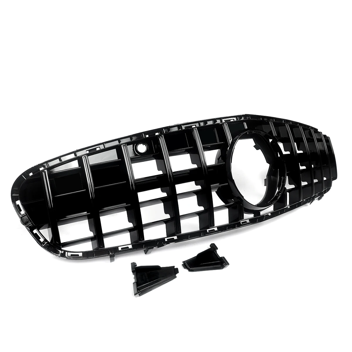 For Benz R231 SL550 SL450 Convertible GT GTR Grille Grill Gloss Black 2017-2020