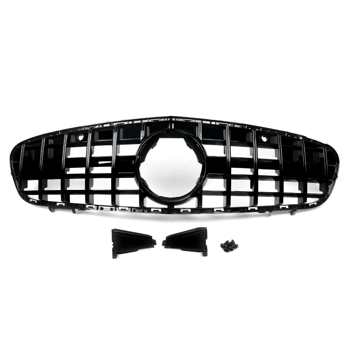 For Benz R231 SL550 SL450 Convertible GT GTR Grille Grill Gloss Black 2017-2020