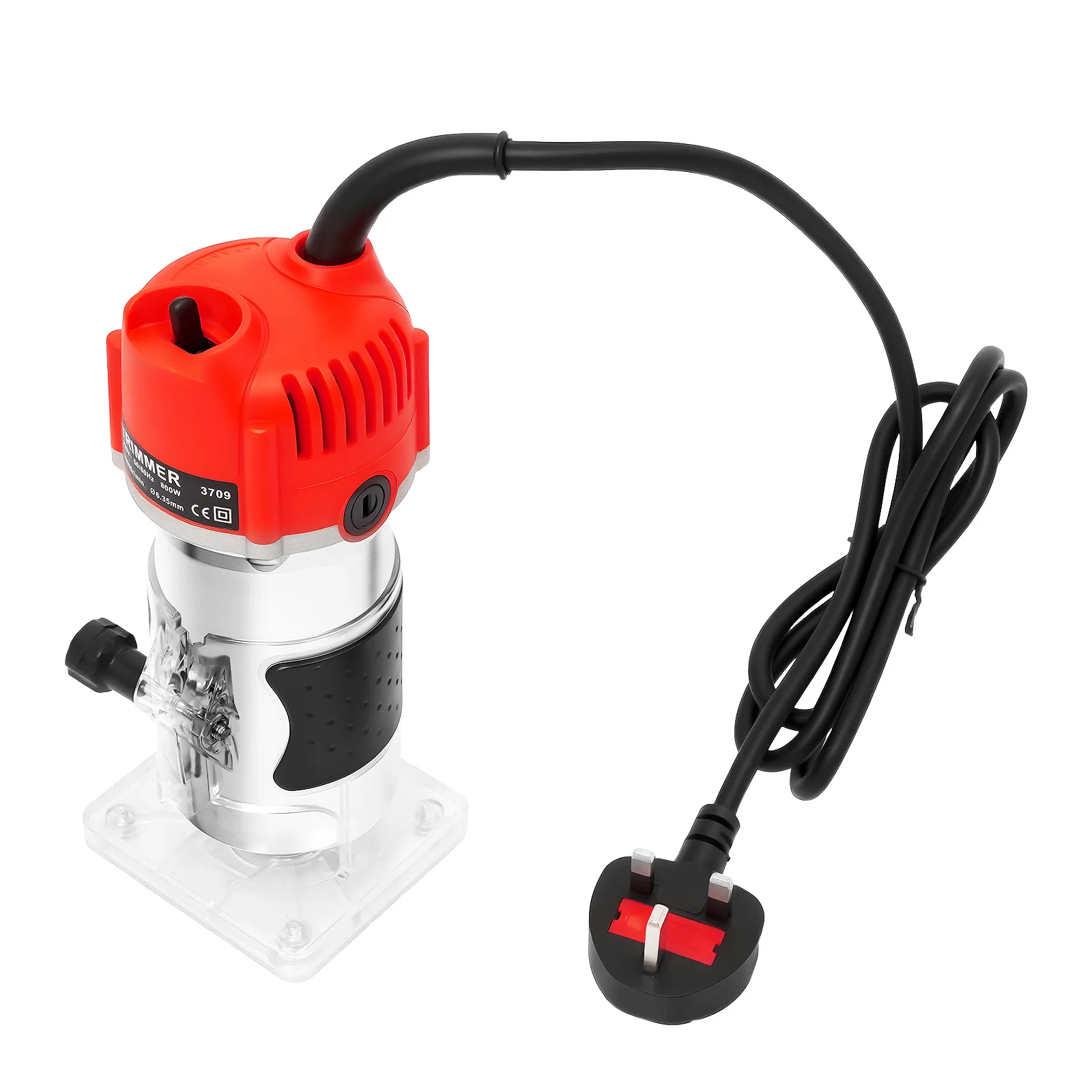 800W Woodworking Trimmer 30000RPM,Compact Electric Handheld Wood Router Carpenter Power Tool for DIY Wood Grooving Edge Trimming
