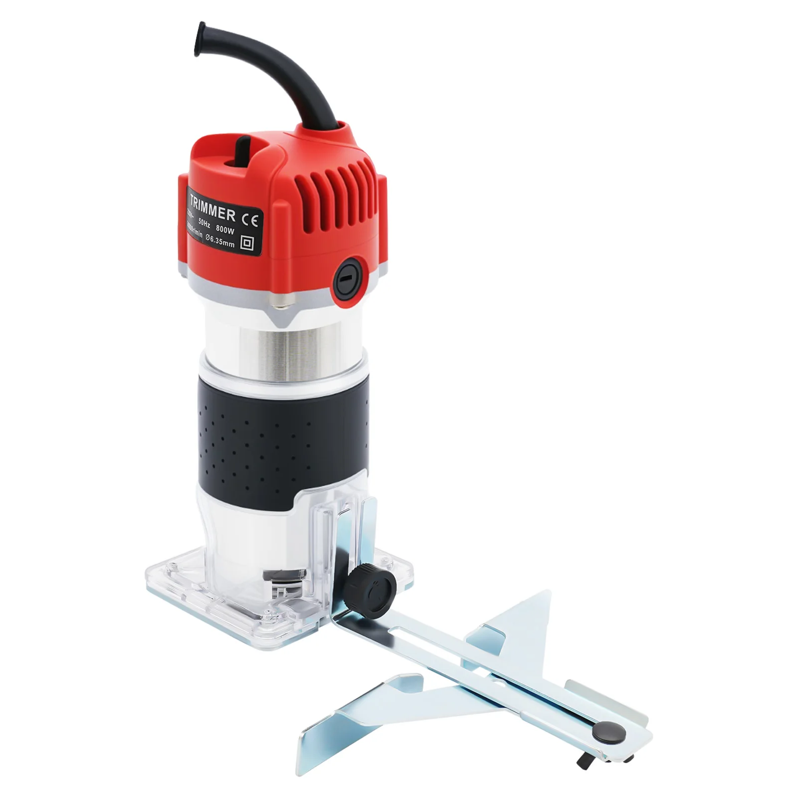 800W Woodworking Trimmer 30000RPM,Compact Electric Handheld Wood Router Carpenter Power Tool for DIY Wood Grooving Edge Trimming