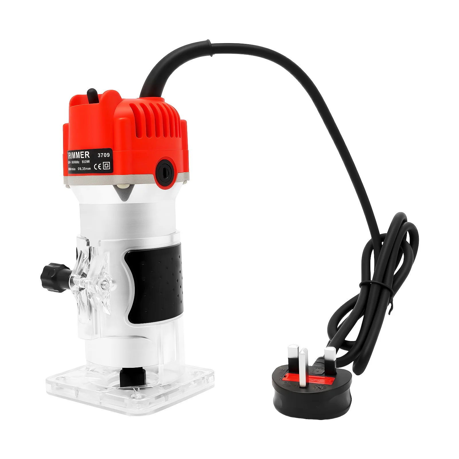 800W Woodworking Trimmer 30000RPM,Compact Electric Handheld Wood Router Carpenter Power Tool for DIY Wood Grooving Edge Trimming