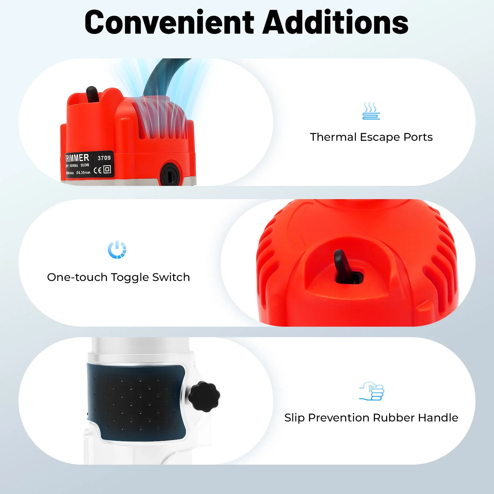 800W Woodworking Trimmer 30000RPM,Compact Electric Handheld Wood Router Carpenter Power Tool for DIY Wood Grooving Edge Trimming