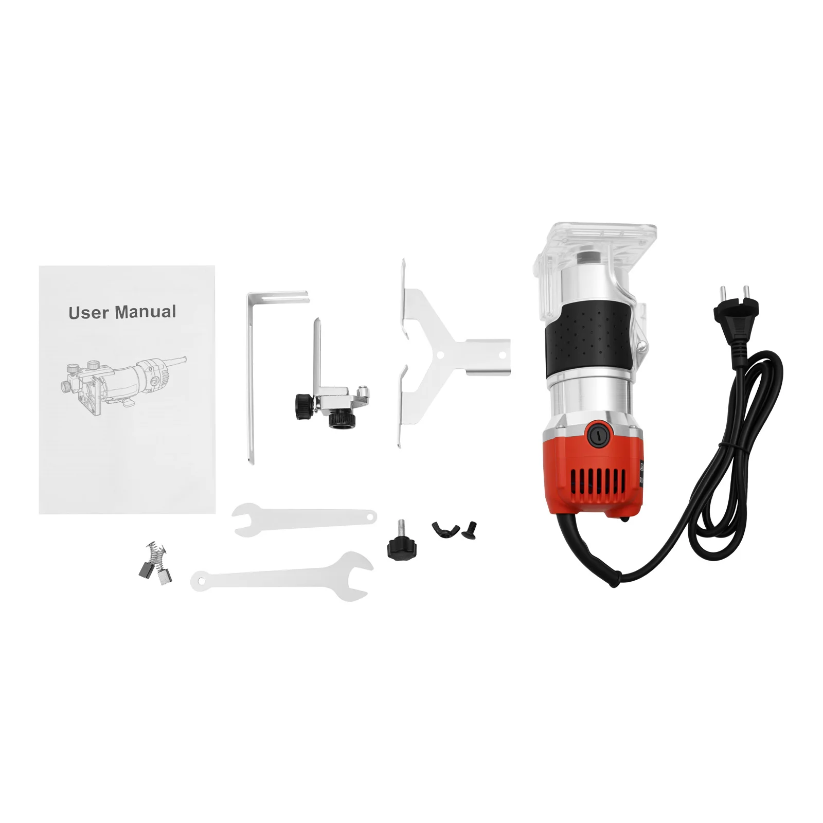 800W Woodworking Trimmer 30000RPM,Compact Electric Handheld Wood Router Carpenter Power Tool for DIY Wood Grooving Edge Trimming