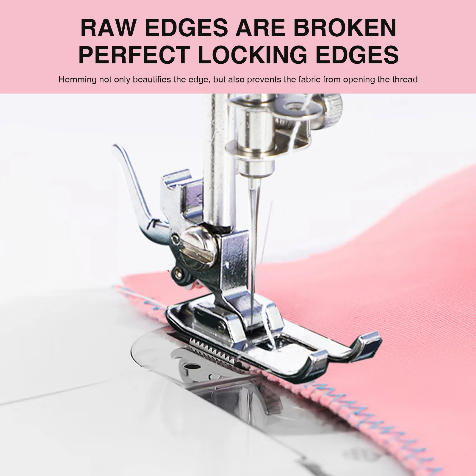Portable Mini Electric Sewing Machine for Beginners 12 Stitches Foot Pedal Night Light Speed Control for DIY Home Sewing Mending