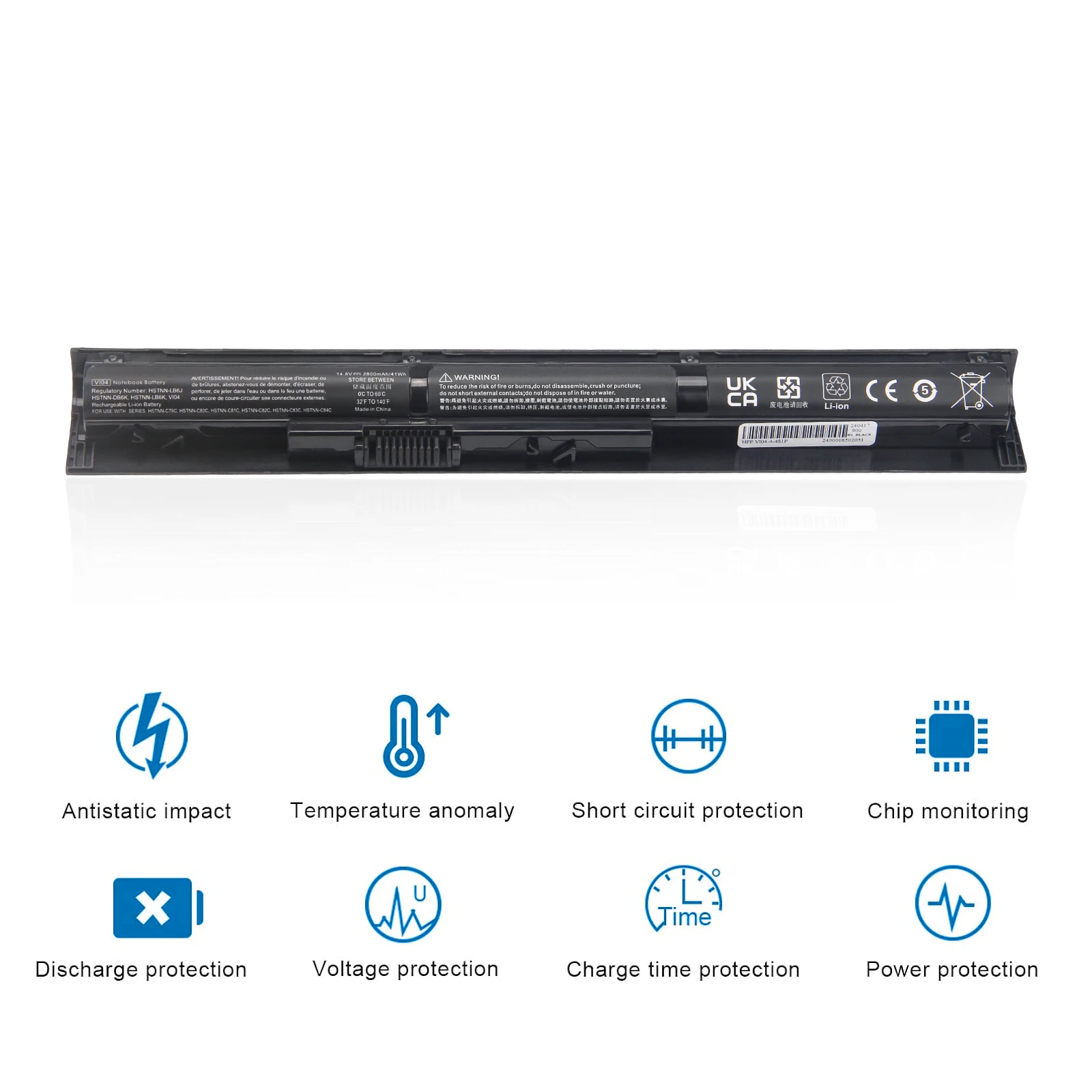 New VI04 Laptop Battery For HP Pavilion 17 15 ENVY 15-K028TX K031TX K032TX HSTNN-DB6I HSTNN-DB6K TPN-Q140 TPN-Q141