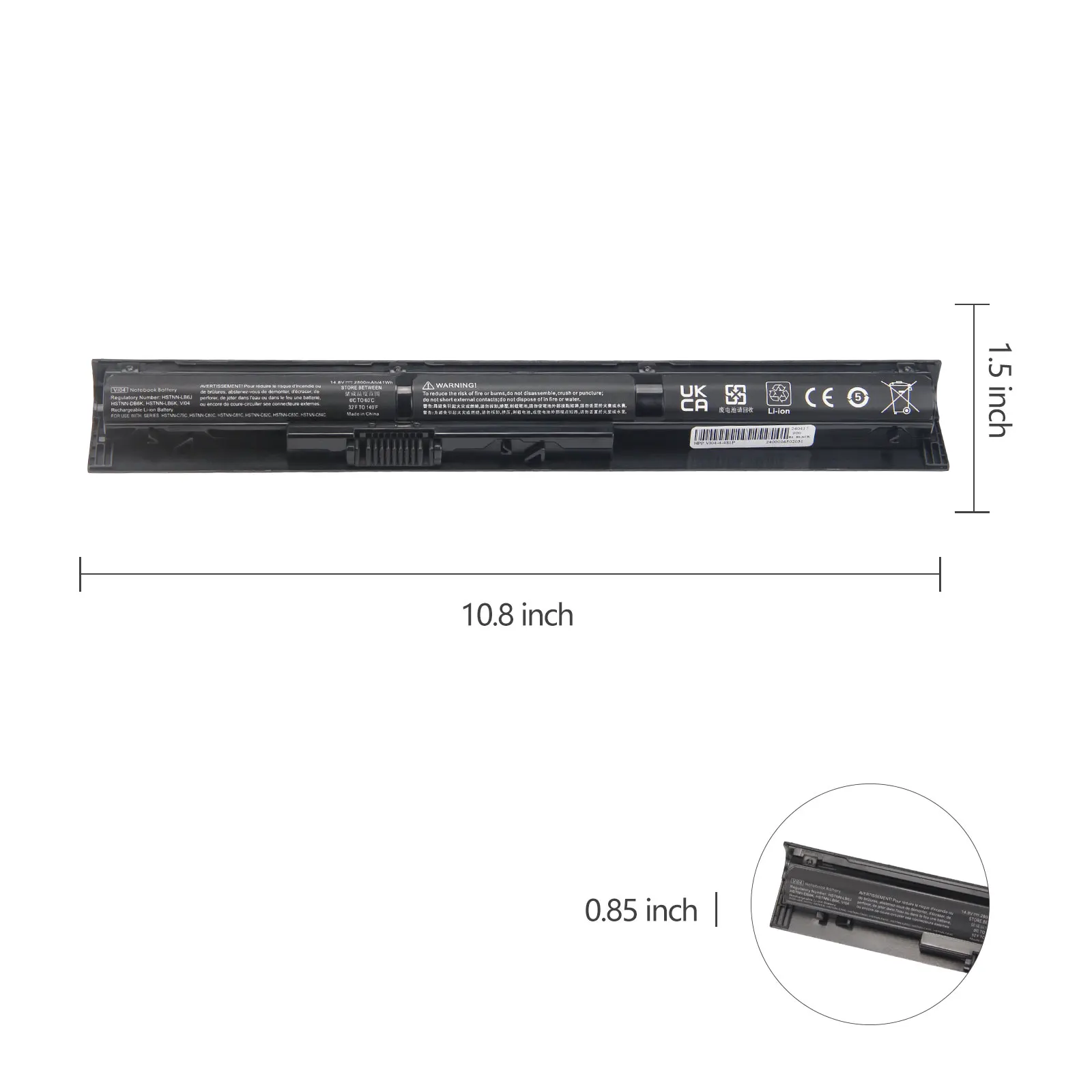 New VI04 Laptop Battery For HP Pavilion 17 15 ENVY 15-K028TX K031TX K032TX HSTNN-DB6I HSTNN-DB6K TPN-Q140 TPN-Q141