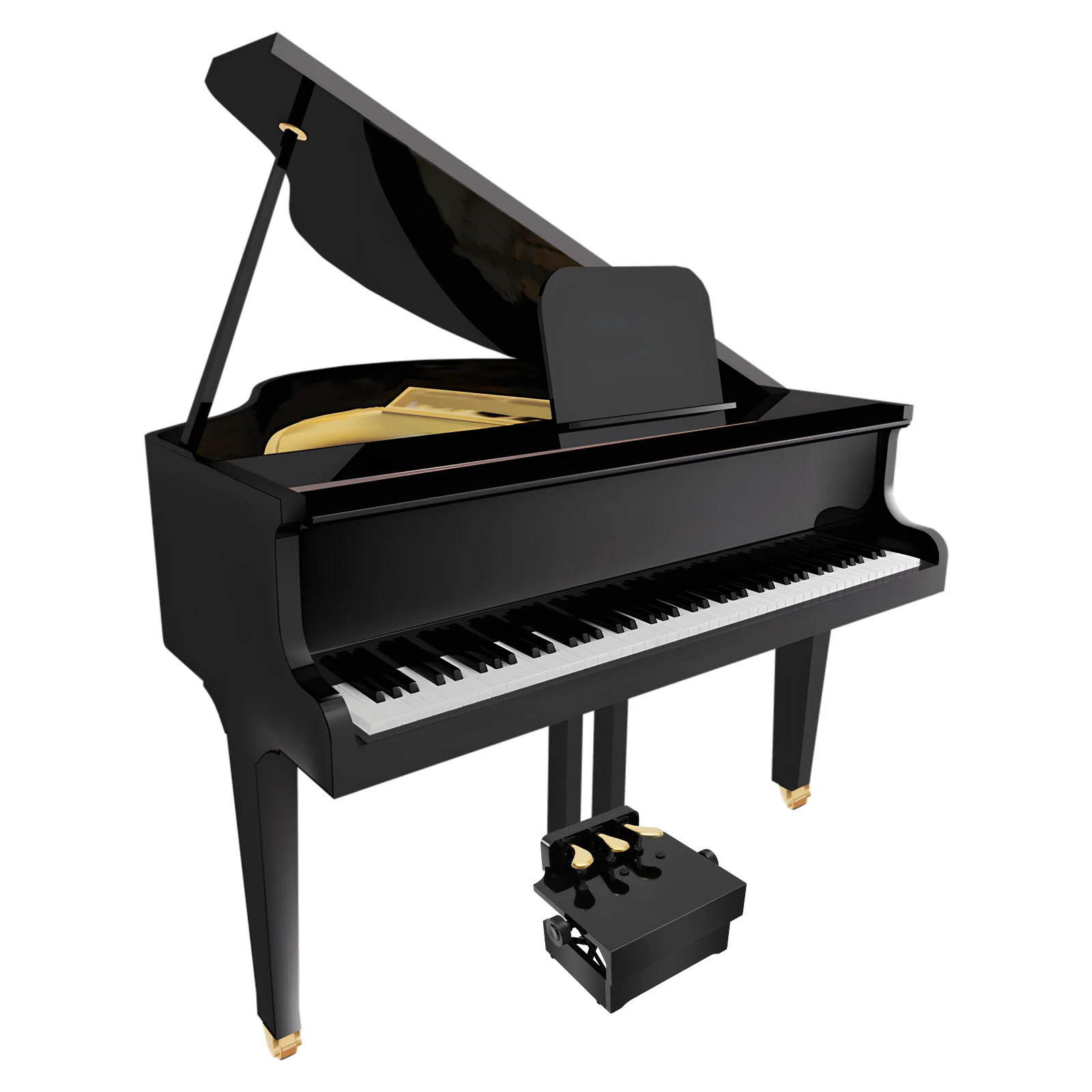 Children's Piano-assisted Pedal for Kids Adjustable Height with 3 Pedals Children Piano Teaching Aid Piano Accessories