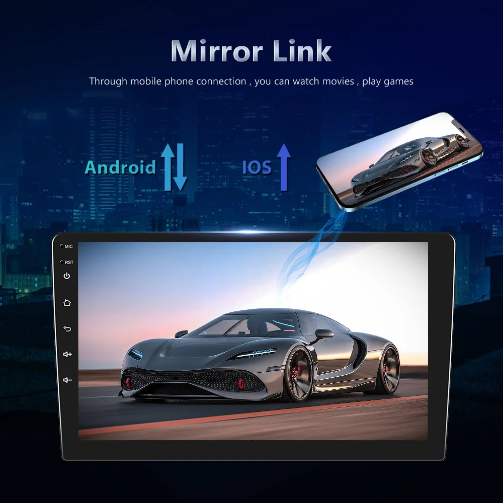 Podofo Android Car Radio For Mercedes-Benz Smart Fortwo 2005-2010 Android Auto 2 Din Multimedia Player Navigation GPS BT FM RDS