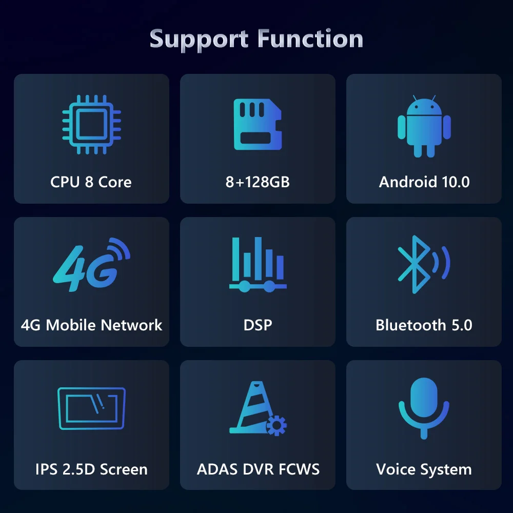 Podofo Android Car Radio For Mercedes-Benz Smart Fortwo 2005-2010 Android Auto 2 Din Multimedia Player Navigation GPS BT FM RDS