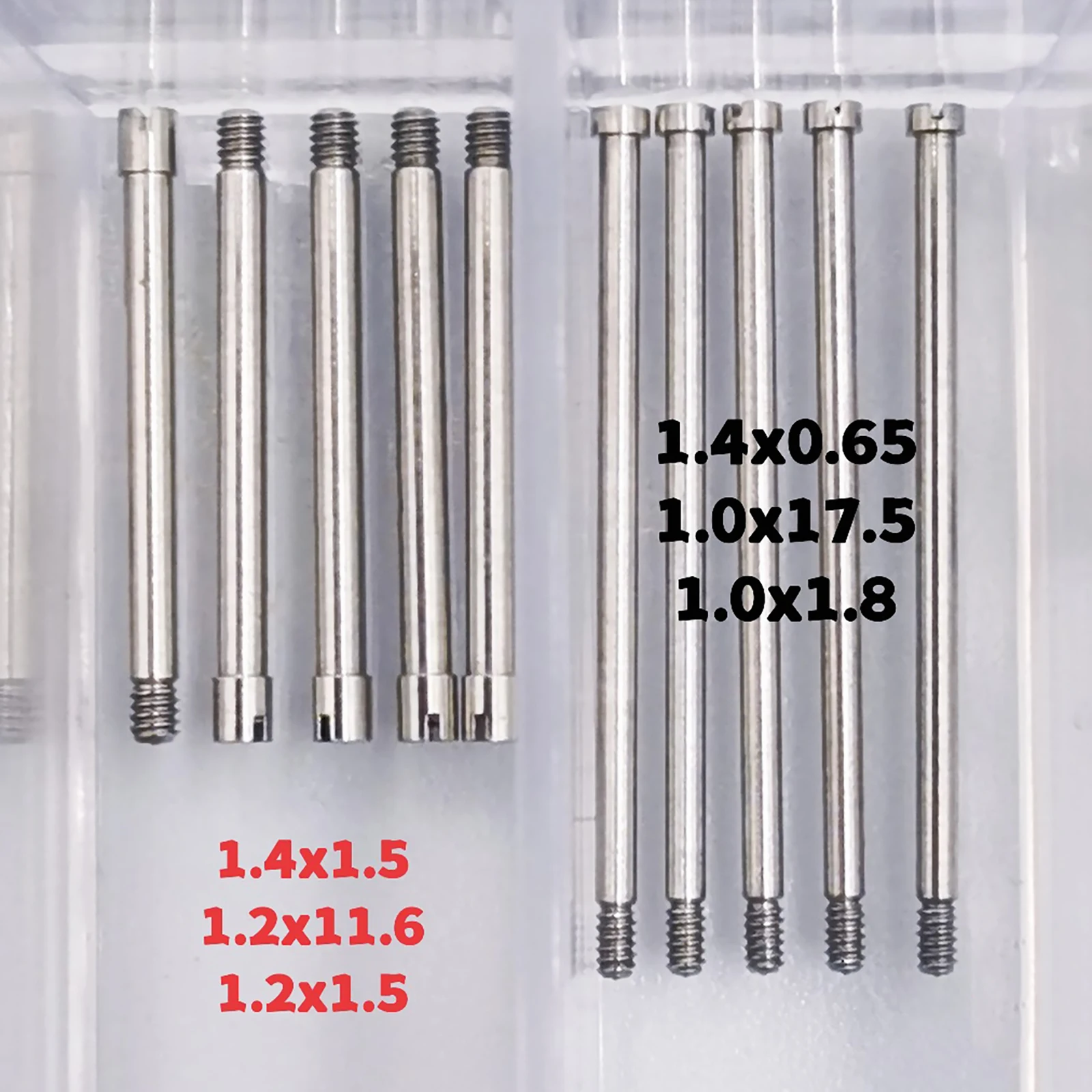100Pcs/Box 20 Size Stainless Steel Screw Kit Watch Assortment Box For Rolex Watch Band Strap Perfect Spare Part Watch Repair