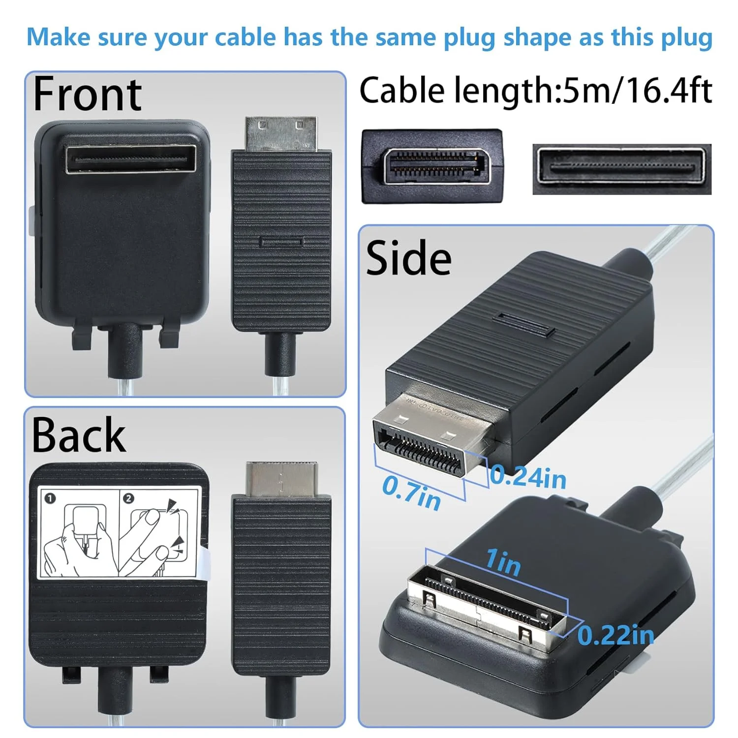 BN39-02395A BN39-02395B One Connect Cable For Samsung TV SOC1001N SOC1001NB SOC1002N SOC1003N SOC1004N SOC1005N