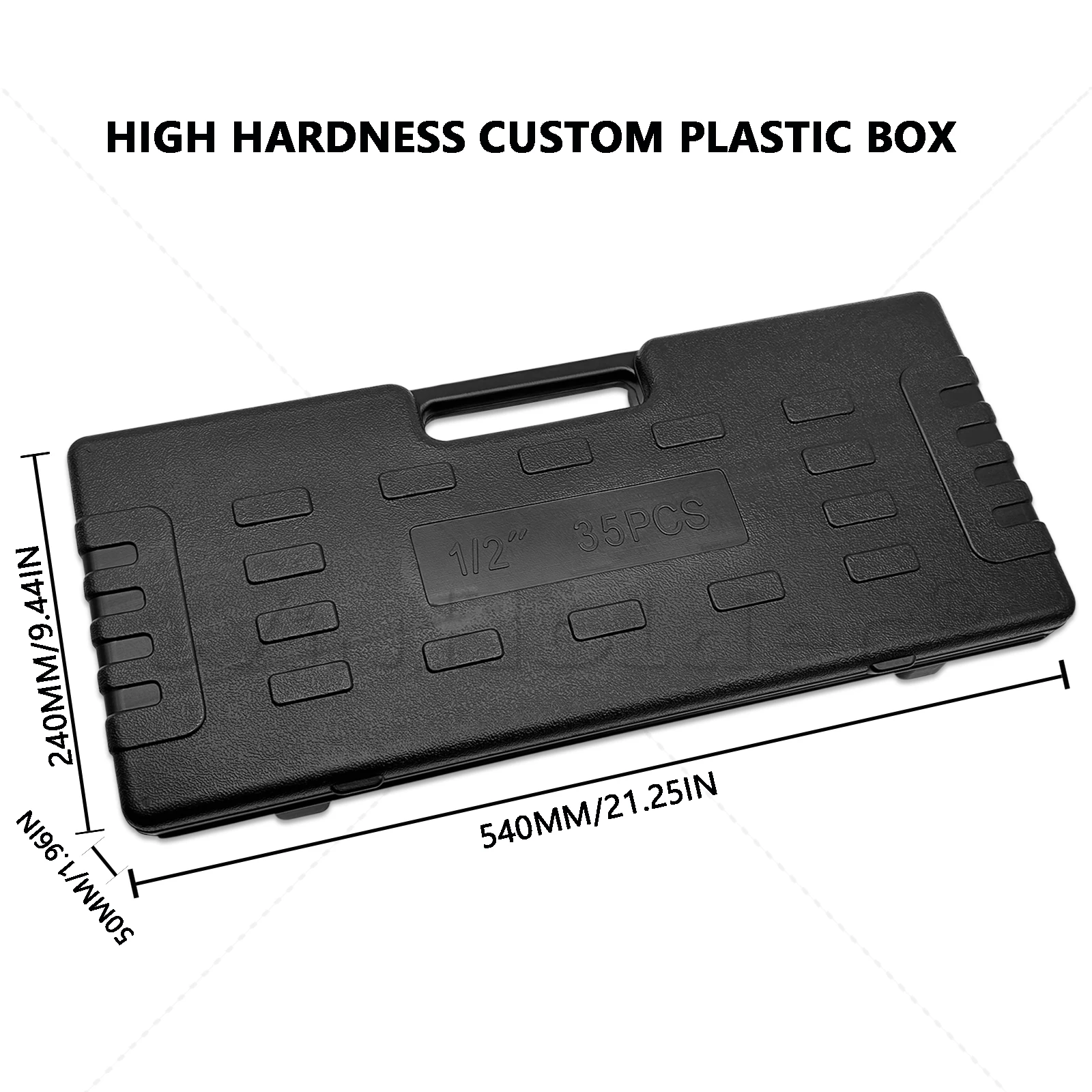 35PCS Impact Socket Set 8-32MM Deep Socket Wrench Air Pneumatic Repair Tool Car Repair Combined Tool with Black Case