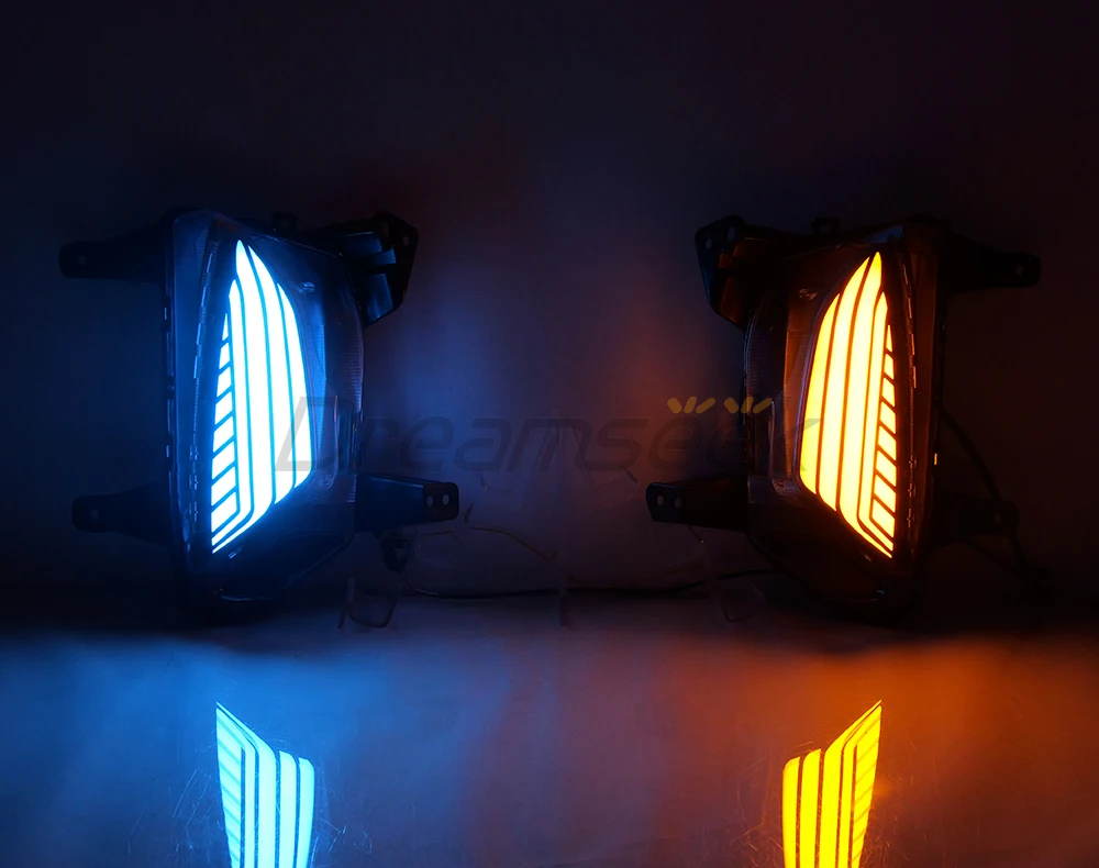 LED Daytime Running Light DRL for Chevrolet Chevy Equinox Facelift Model 2022-2024 Bumper Fog Lamp with Sequential Dynamic Turn