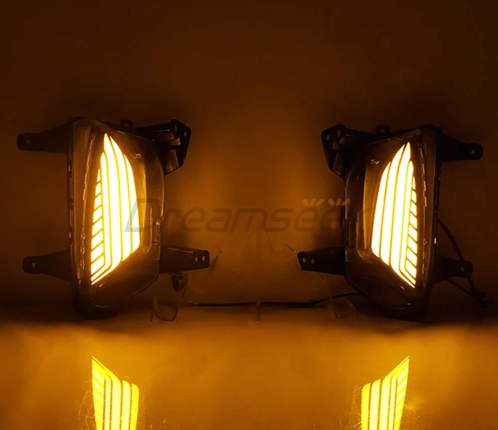 LED Daytime Running Light DRL for Chevrolet Chevy Equinox Facelift Model 2022-2024 Bumper Fog Lamp with Sequential Dynamic Turn