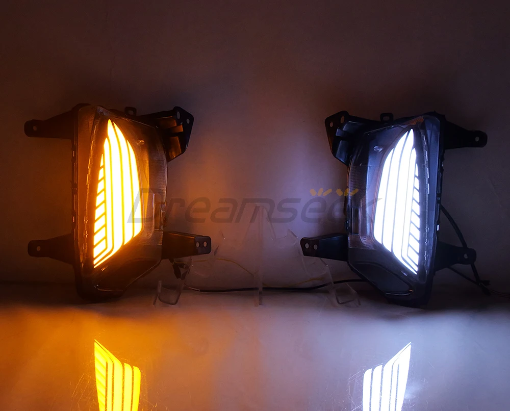 LED Daytime Running Light DRL for Chevrolet Chevy Equinox Facelift Model 2022-2024 Bumper Fog Lamp with Sequential Dynamic Turn