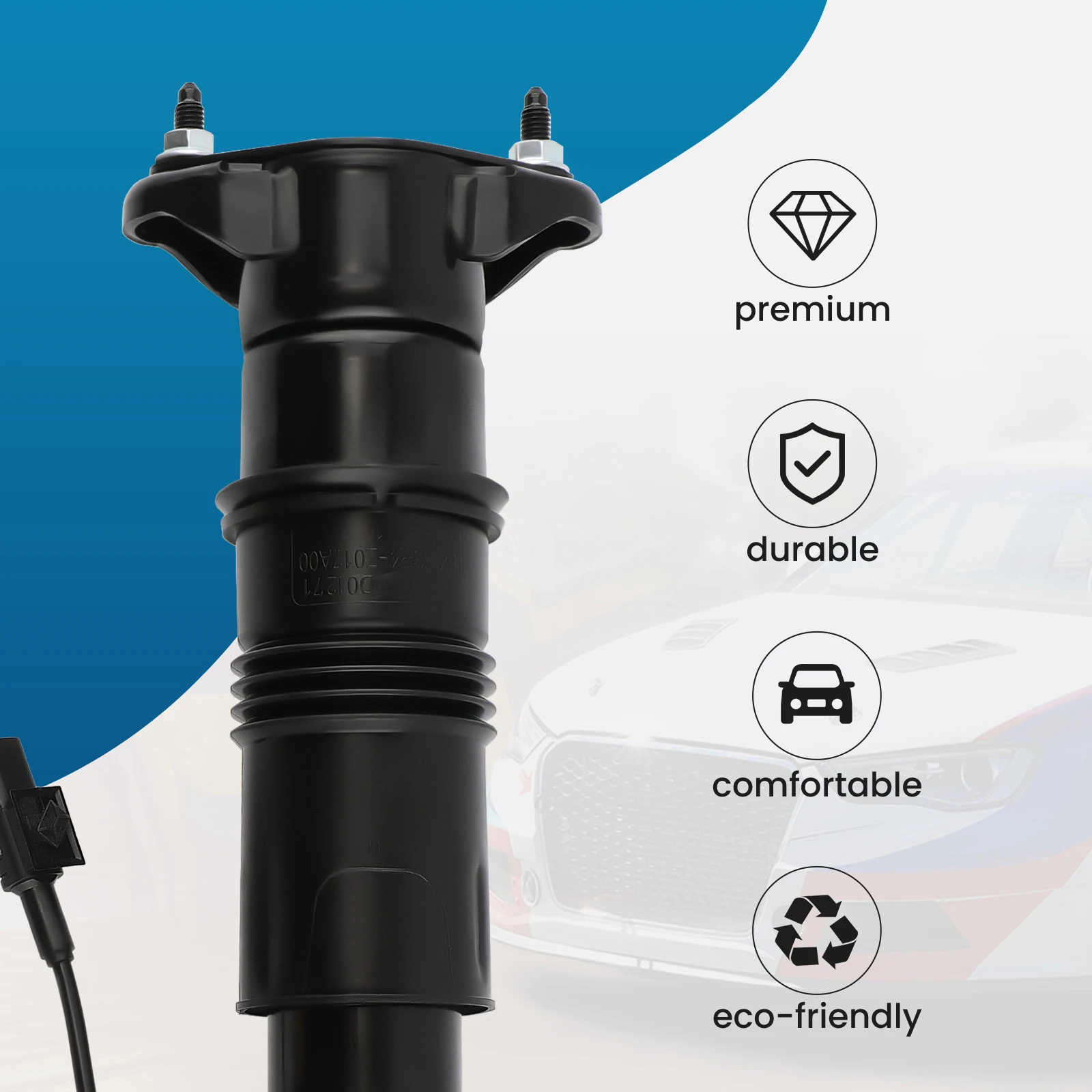 Pair Air Ride Suspension Strut for Mercedes-Benz W164 ML320 ML350 ADS 1643202731 164320073188 164320203160