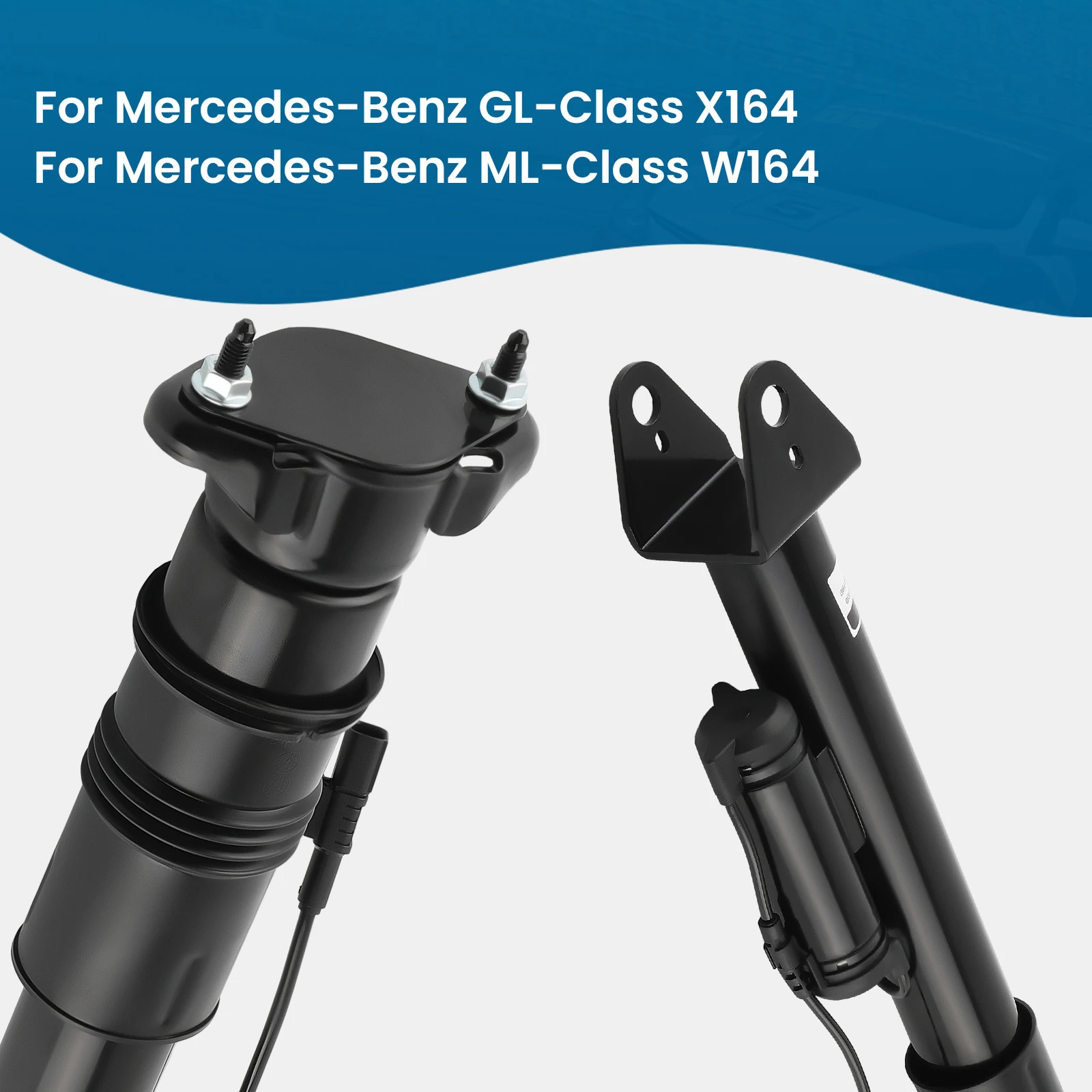 Pair Air Ride Suspension Strut for Mercedes-Benz W164 ML320 ML350 ADS 1643202731 164320073188 164320203160