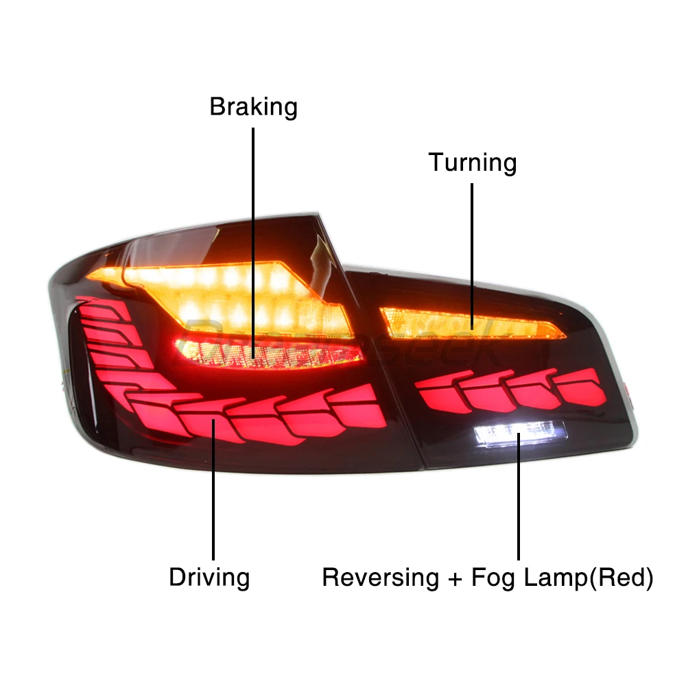 LED Tail Light Assembly for BMW 5 Series F10 F18 / F10 M5 2011-2017 Rear Running Brake Turn Signal Light Reversing Blinker Lamp
