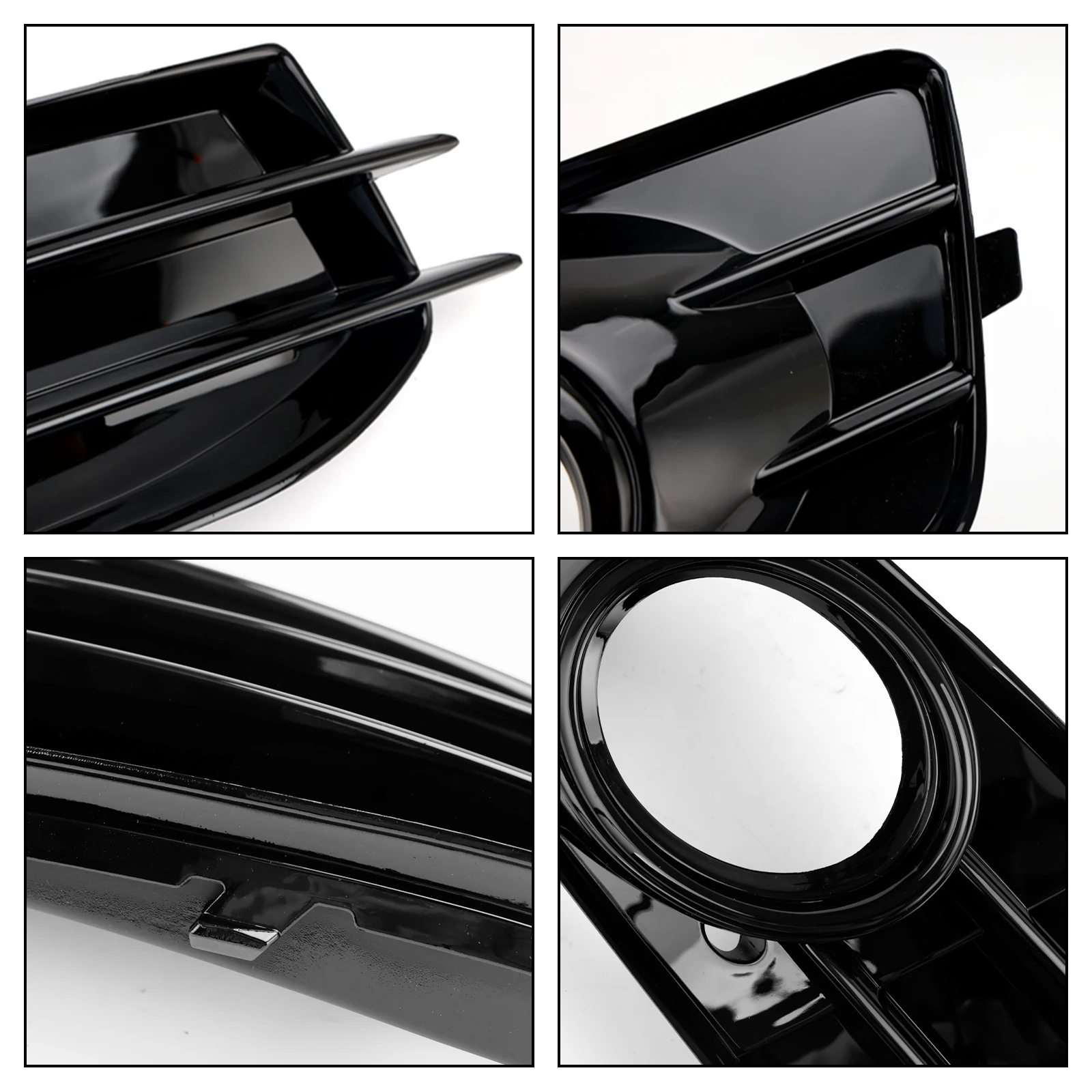 Artudatech Front Lower Bumper Grille Fog Light Cover Fit for Audi A3 8P S-Line 2009-2012