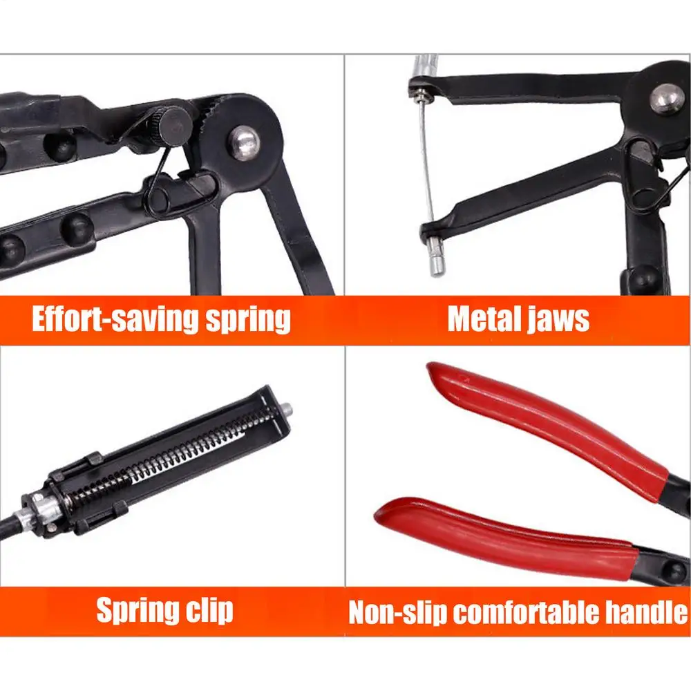 Hose Clamp Pliers Automotive 2FT Water Pipes Pliers Repair Tool Spring Clamp Water Pipes Radiator Hose Clamping Tool For