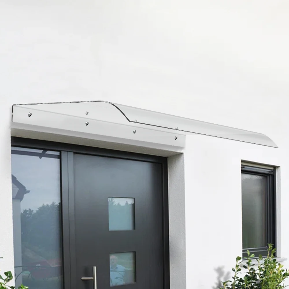 【Breeins】Modern Transparent Bracket-free Invisible Awning Baffle Window Patio Balcony Eaves Outdoor Door Head Sunshade Rain