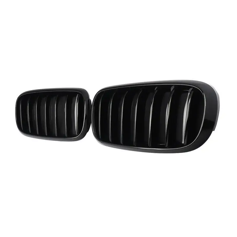 2pcs Car Grilles Front Bumper Grille Replacement Exterior Styling Decoration Compatible For F15/F16 X5 X6 2014-2017