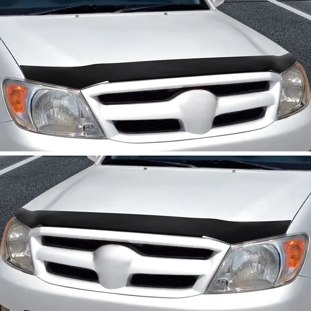 Matte Black Hood Deflector Bonnet Protector Guard Trim FOR TOYOTA HILUX VIGO 2005-2010 4X4 Car Accessories
